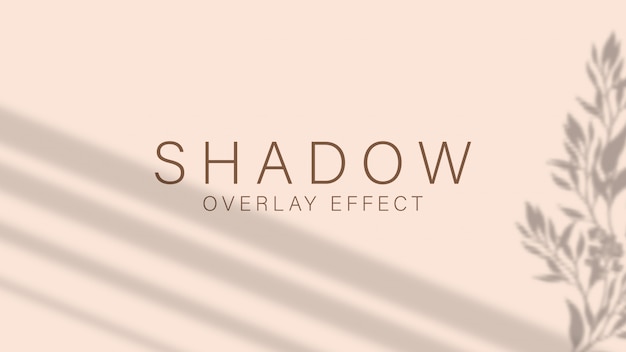 Vector shadow overlay effect. transparent soft light and shadows from branches,.