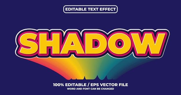 Shadow text effect style