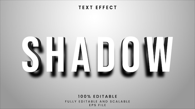 Vector shadow text effect