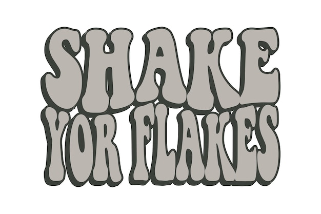 Vector shake yor flakes