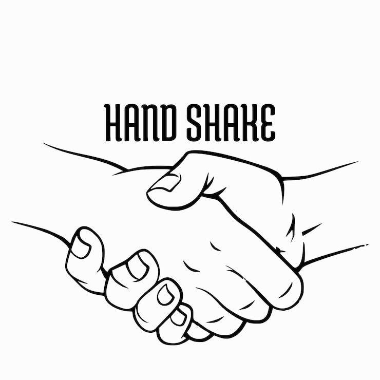 Vector shakehand handshake vector illustration
