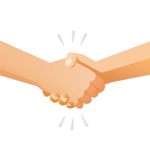 Premium Vector  Handshake vector flat icon isolated hand shake