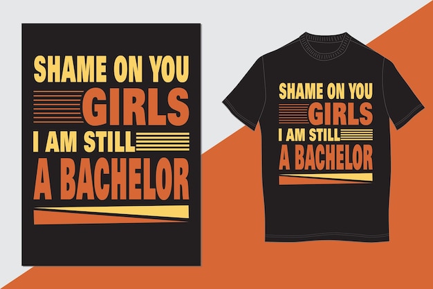 부끄럽게도 나는 여전히 학사 타이포그래피 티셔츠 디자인입니다.