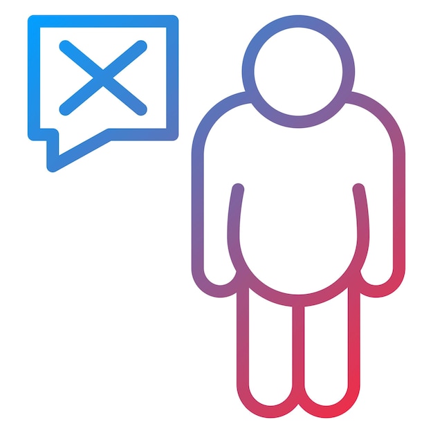 Shaming icon vector image can be used for bullying in society