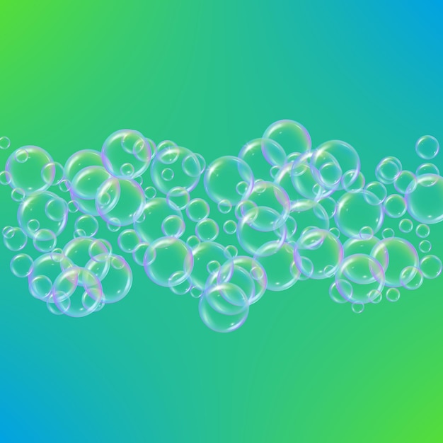 Вектор Шампунь пузыри на градиентный фон