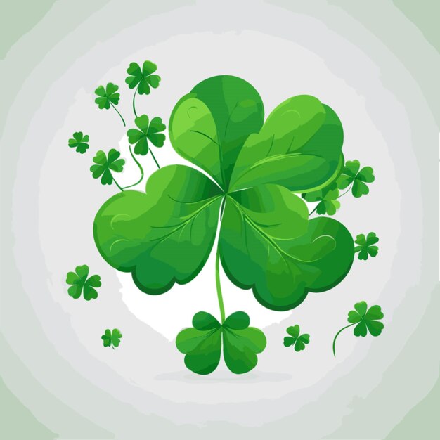 Shamrock background vector