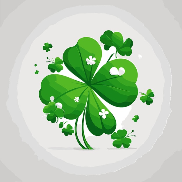 Shamrock background vector