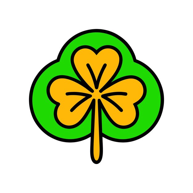 Vector shamrock embroidery vector illustration