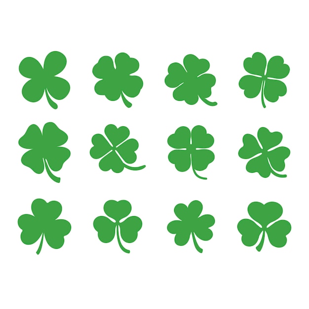 Shamrock Stpatricks Day Clover trevo de quatro folhas 터