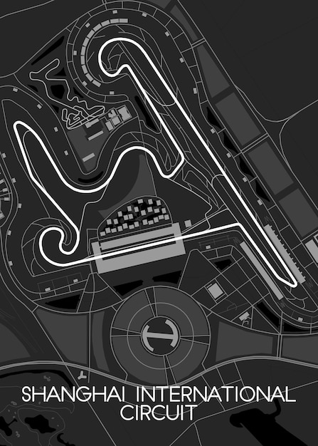 Shanghai international circuit track map