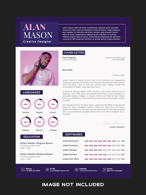 Shape Background Resume CV