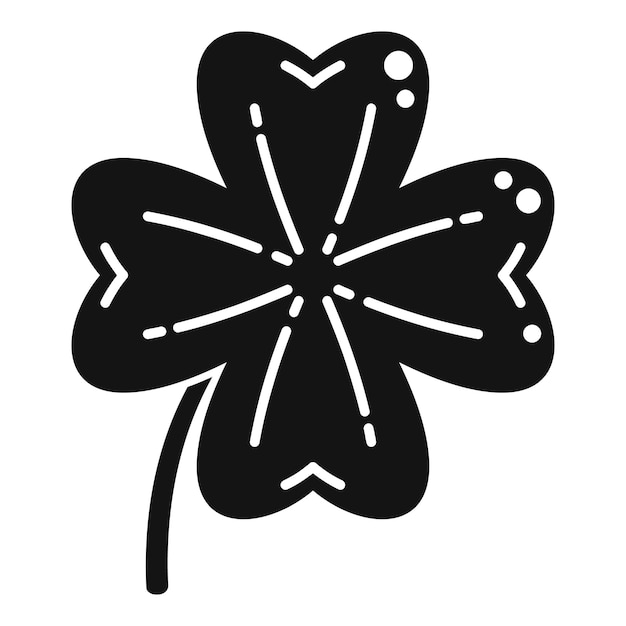 Vector shape clover icon simple vector irish luck ireland day