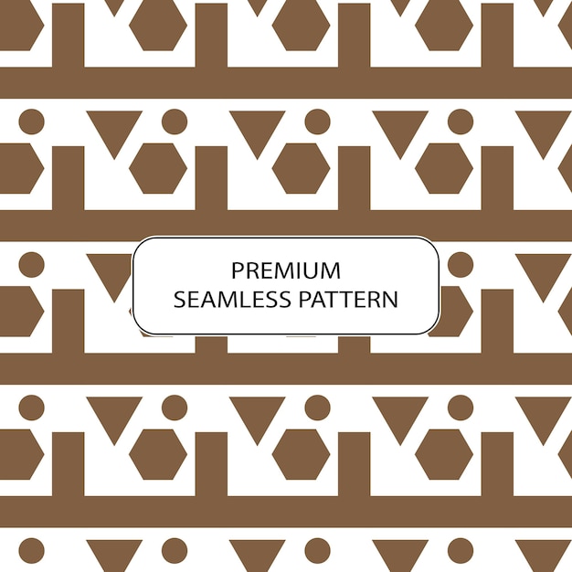 Shape regular seamless pattern abstract premium vector design