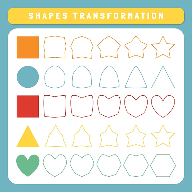 Vector shape transformation worksheet