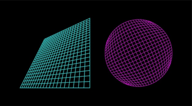 Вектор Форма y2k ретро абстрактная эстетика