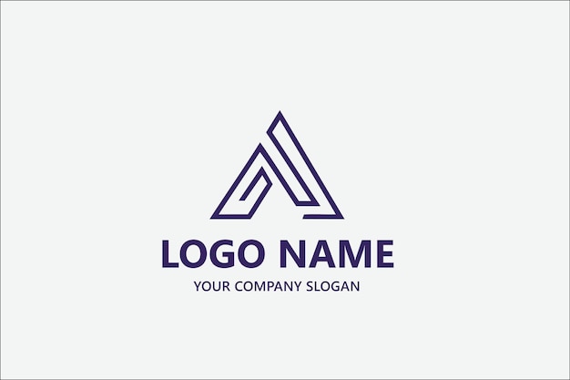 A shaped Abstract vector logo