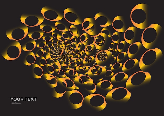 Формы Абстрактные спиральные векторные иллюстрации Фоновый узор Линия вихря Круг