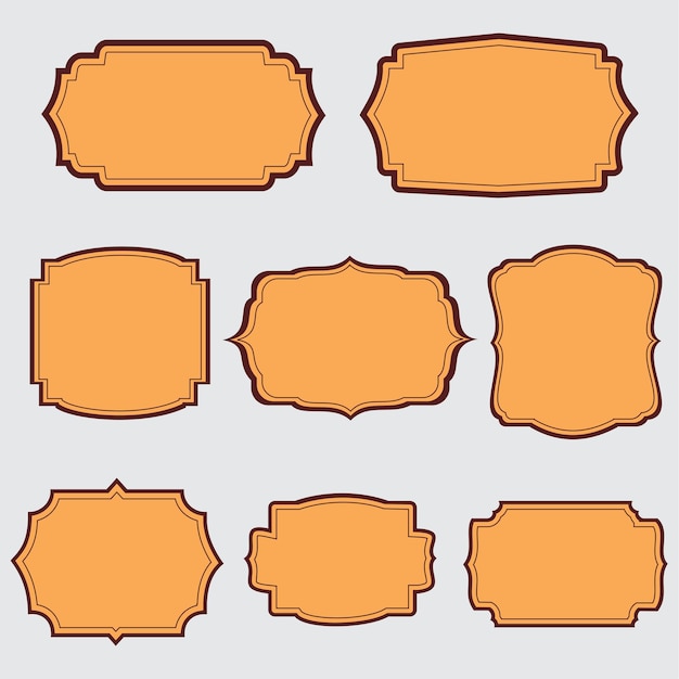 Shapes Of Vector Label