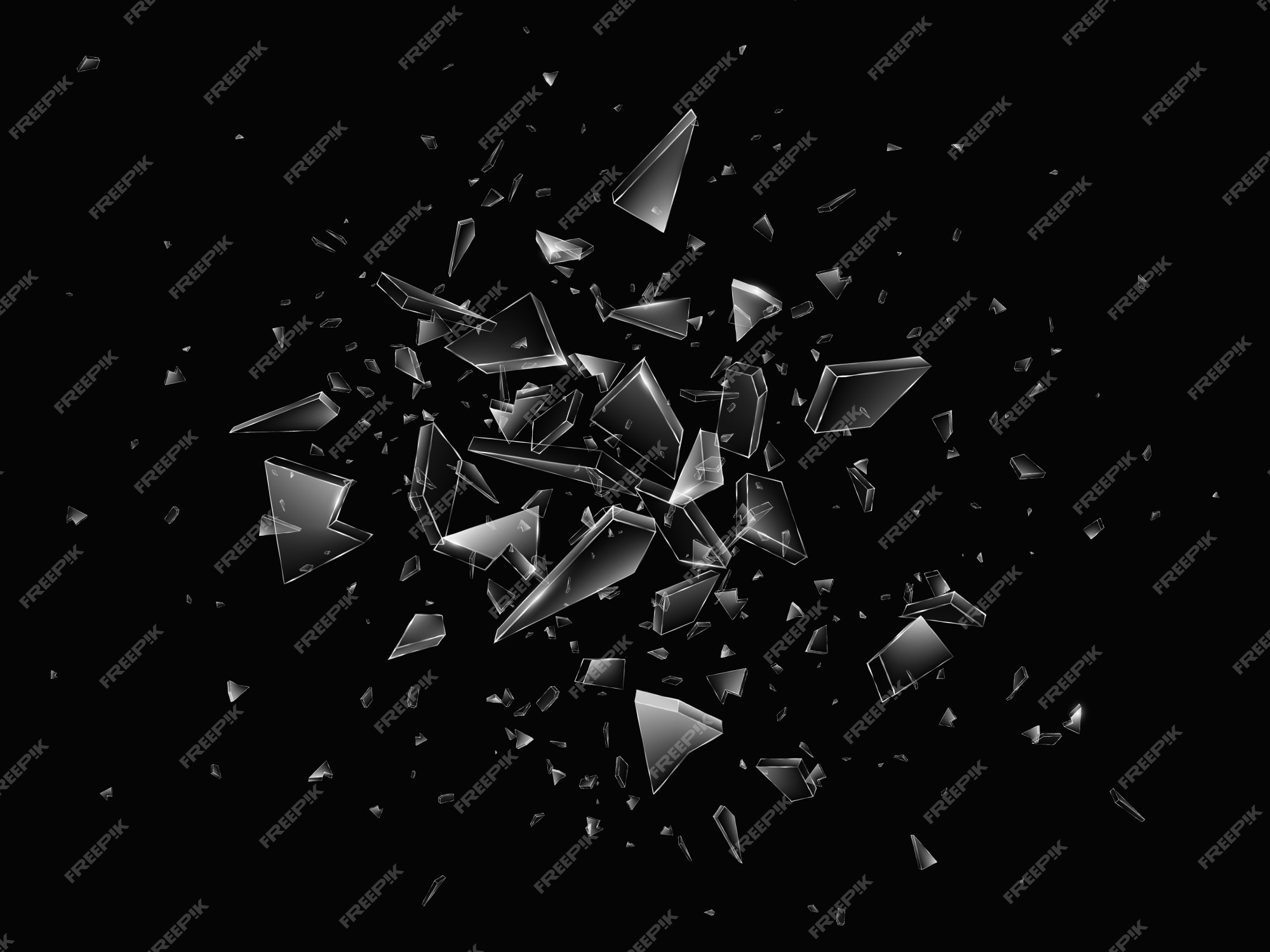 broken glass background