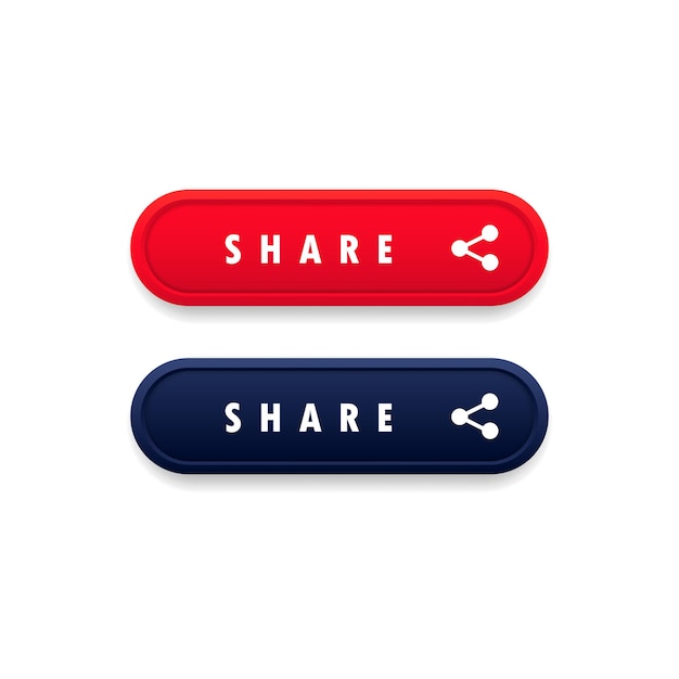 Share button. social media user concept. vector on isolated white background. eps 10.