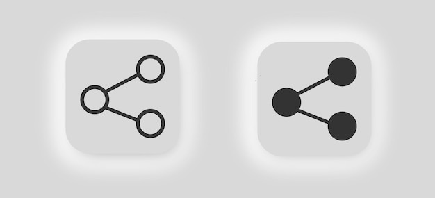 Share icon symbol for social networks transfer vector