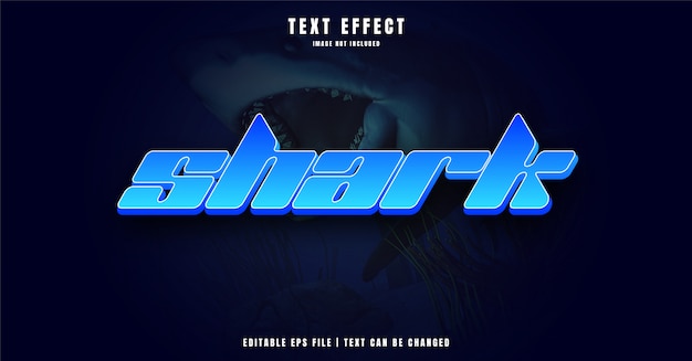 Shark 3d editable text effect