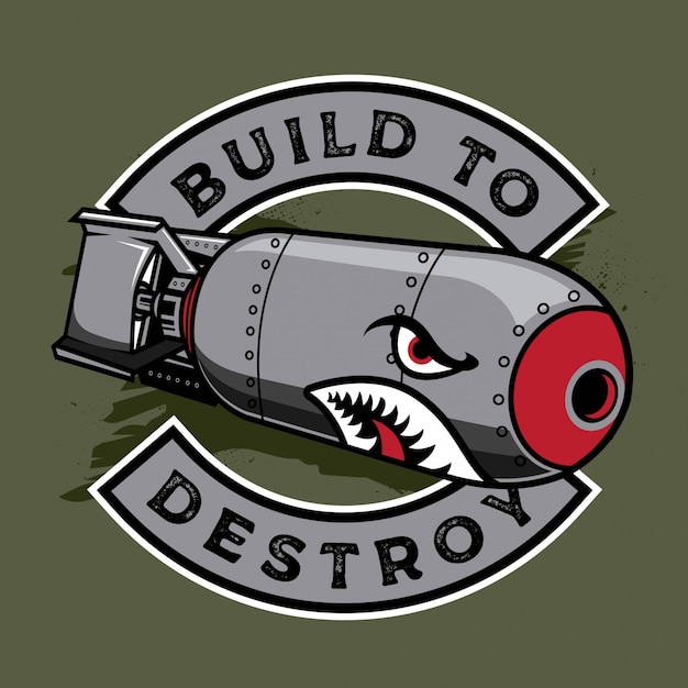 Vector shark bomb