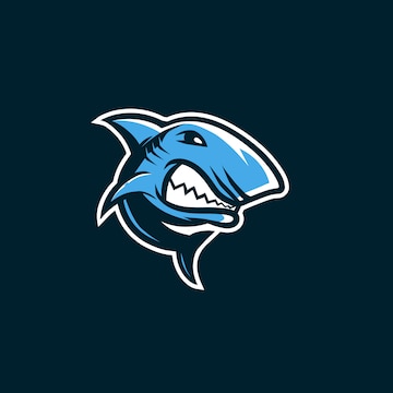 Premium Vector | Shark esport logo