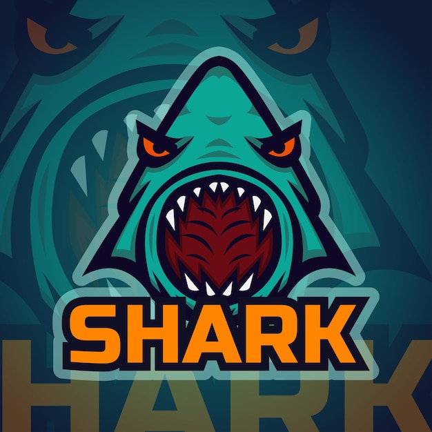 Shark esport mascot design