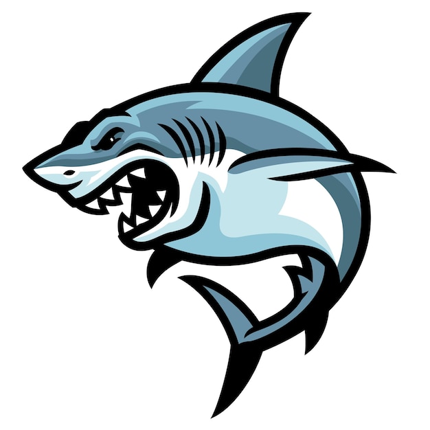 Shark fish logo mascot