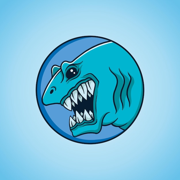 Vector shark head illustration