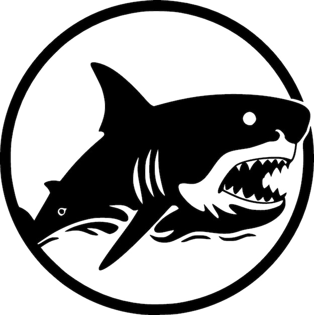 Shark High Quality Vector Logo Vector illustration ideal for Tshirt graphic