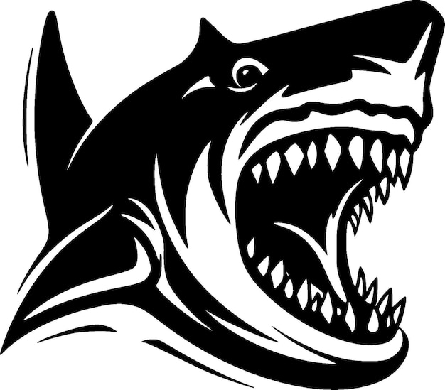 Vector shark high quality vector logo vector illustration ideal for tshirt graphic