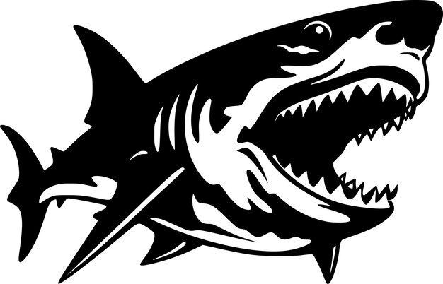 Vector shark high quality vector logo vector illustration ideal for tshirt graphic