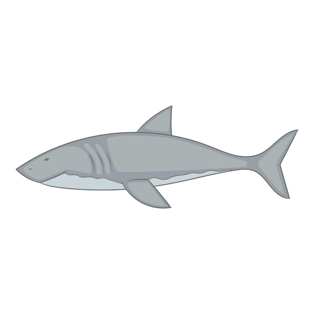 Vector shark icon cartoon illustration of shark vector icon for web