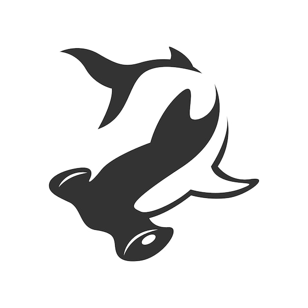 Shark icon logo design