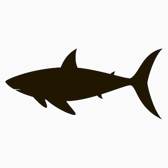 Icona di squalo. modello per il logo. illustrazione vettoriale.