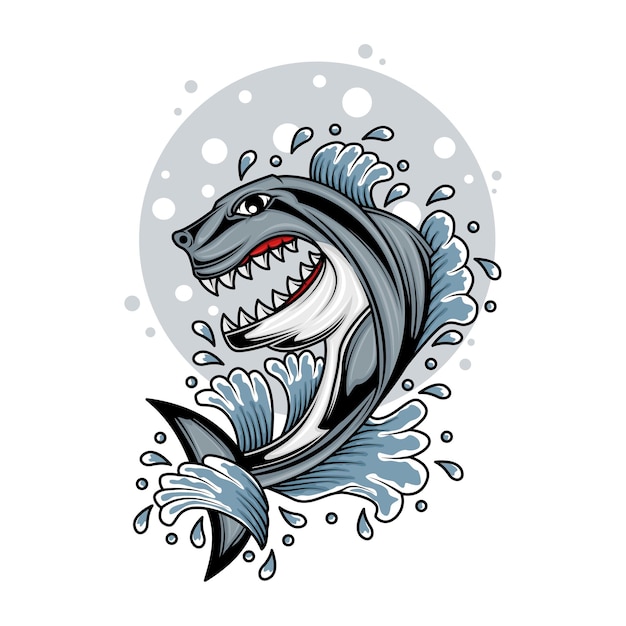 Shark illustration design