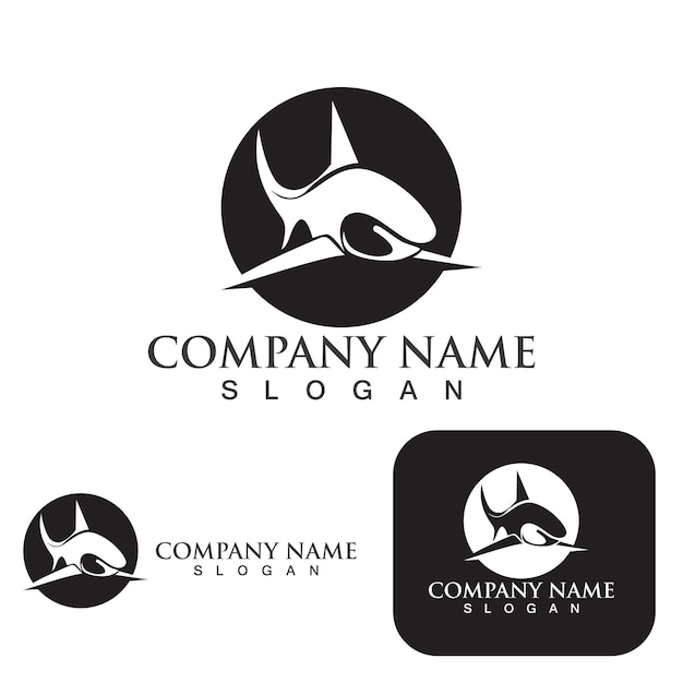 Shark illustration Logo Template Vector