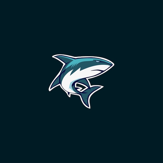 Emblema del logo shark