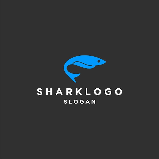 Shark logo icon design template