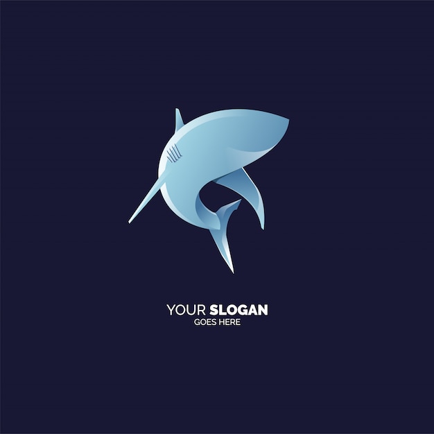 Vector shark logo template