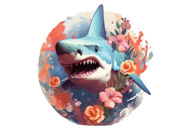 Shark Logo TShirt Designs Stylish Apparel for Shark Lovers generative ai