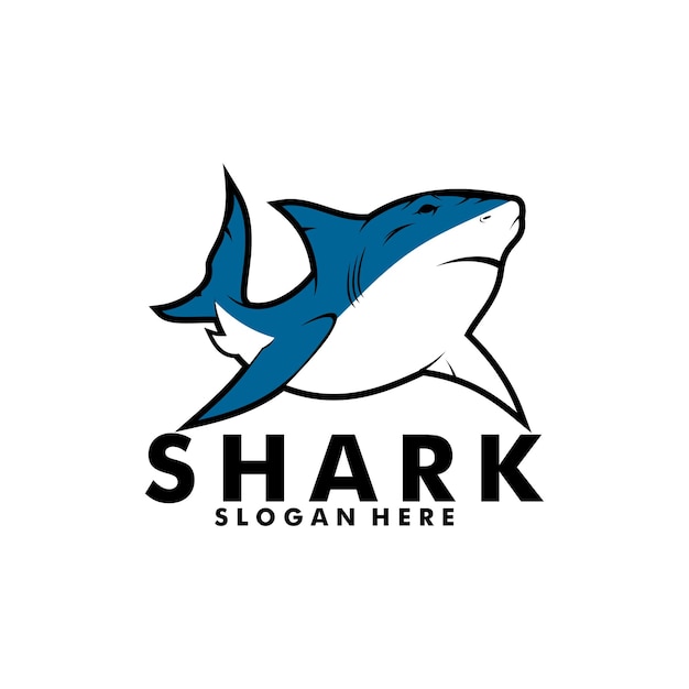 サメのロゴのベクトル 魚 サメのベクトルのロゴのテンプレート