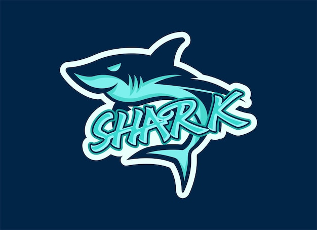 Shark logo vector illustration design template