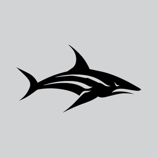 Shark-logo voor een club of sportteam