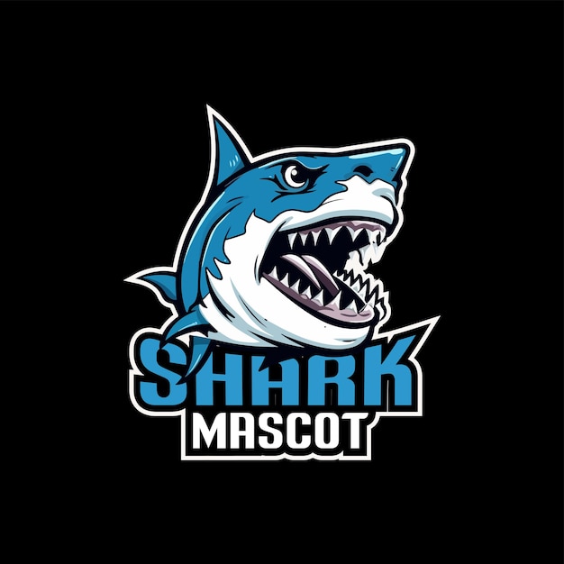 Shark Mascot Logo Design Shark Vector Illustration