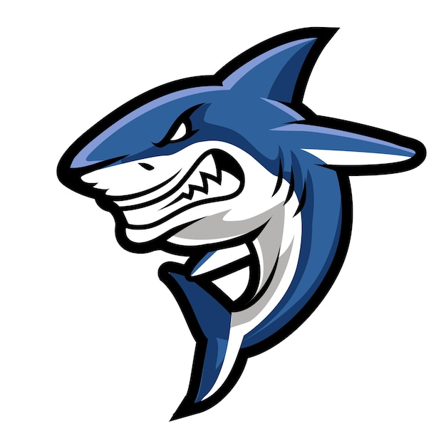 Vector shark mascotte-logo shark esport-logo
