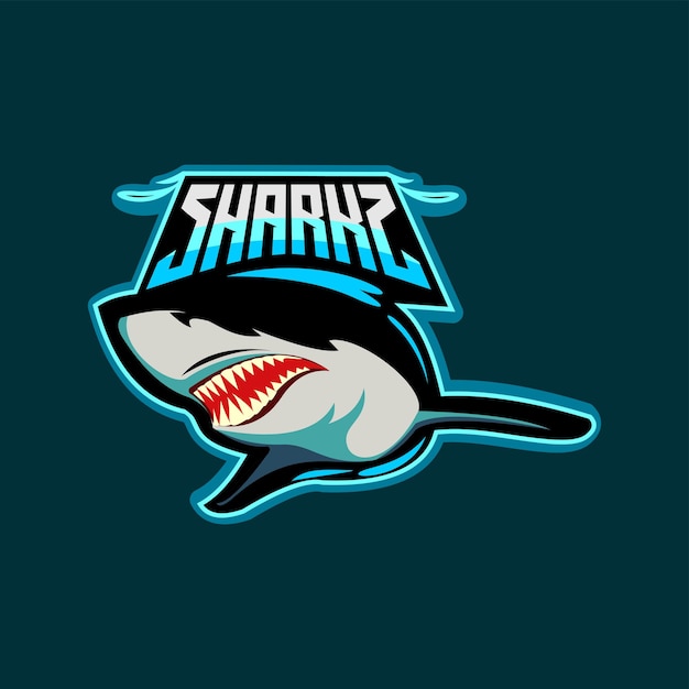 Shark mascotte logo