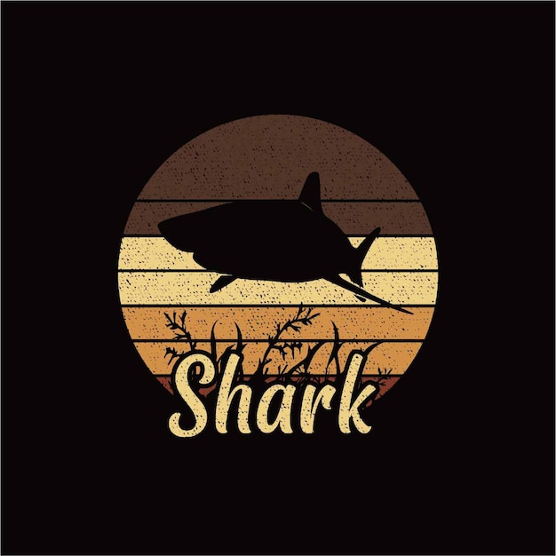 Shark silhouette logo